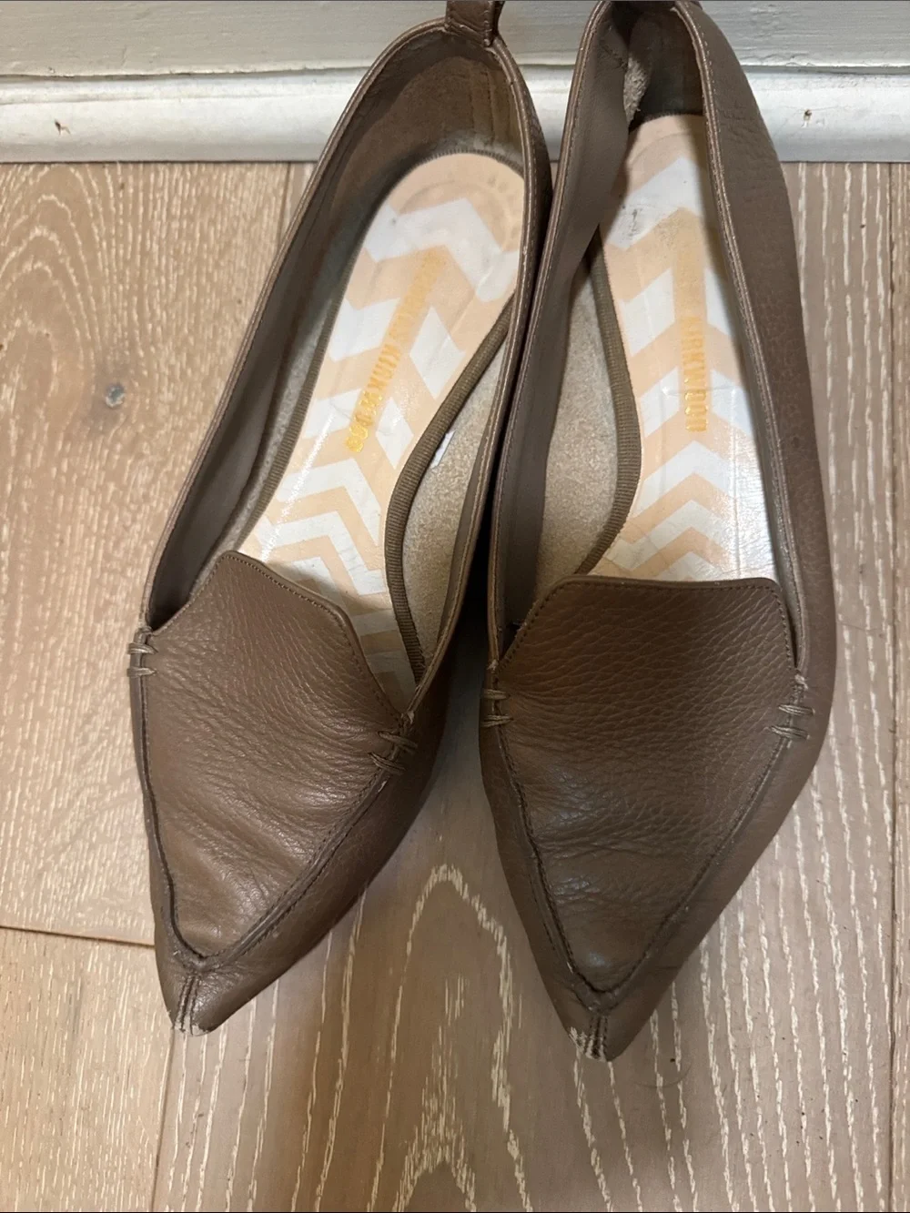 Nicholas Kirkwood loafer mules taupe